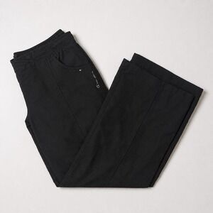Vintage Baggy Black Champion Y2K Wide Leg Track Pants - L
